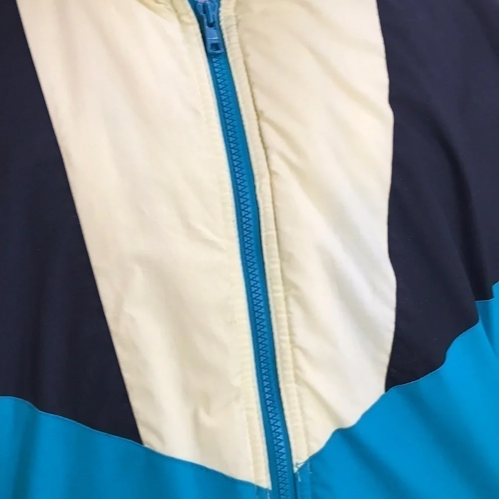 HORIZON Vintage Outerwear Reversible Turquoise Cream Black Puffer Ski Jacket—Lrg - Picture 16 of 16